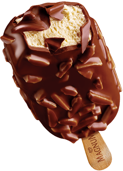 Helado Arcor con chocolate y almendras